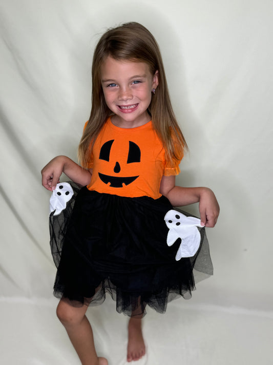 Pumpkin/Ghost Tutu Dress