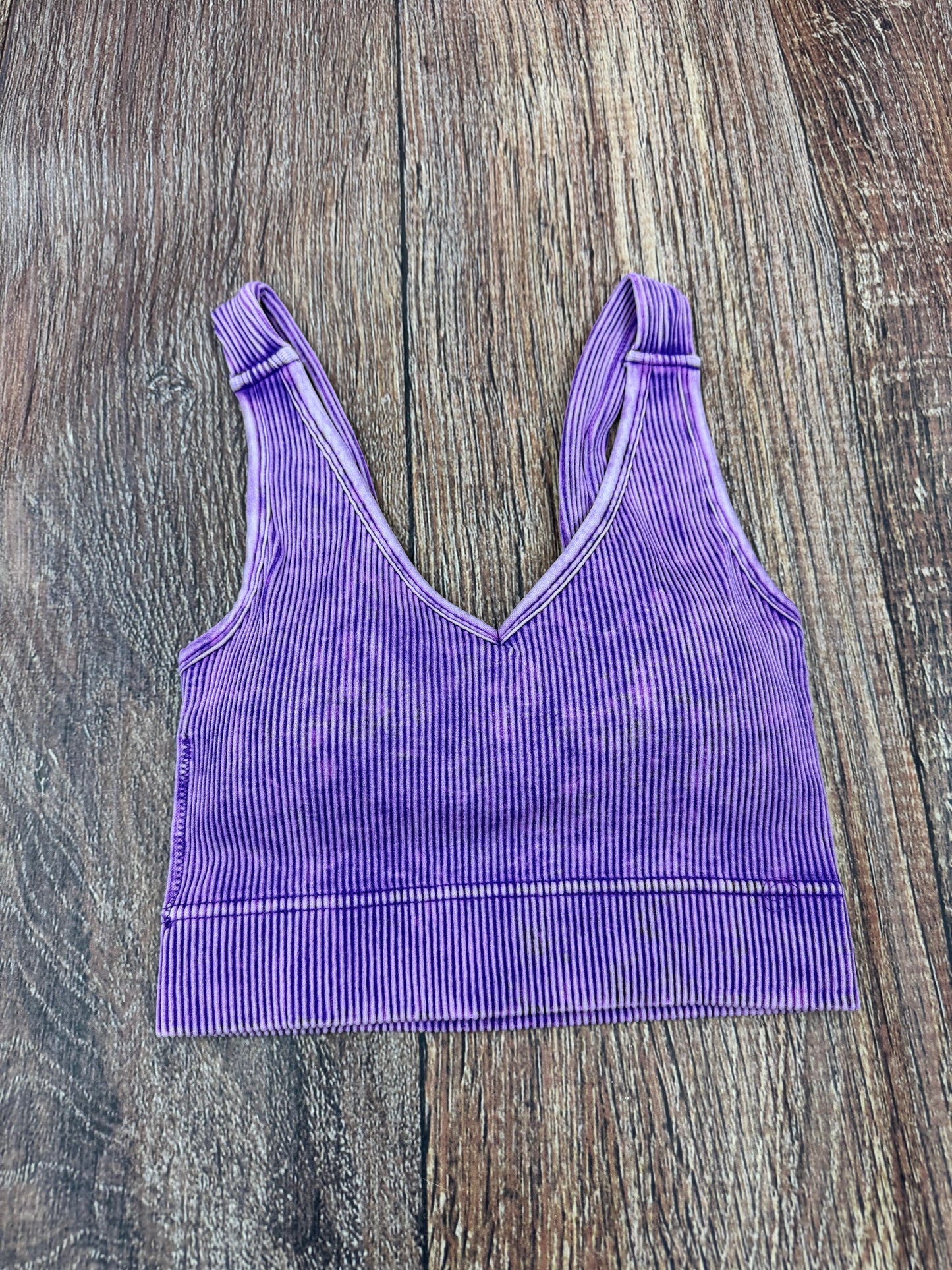 Washed Intentions Brami – Seamless Acid Wash Crop Top