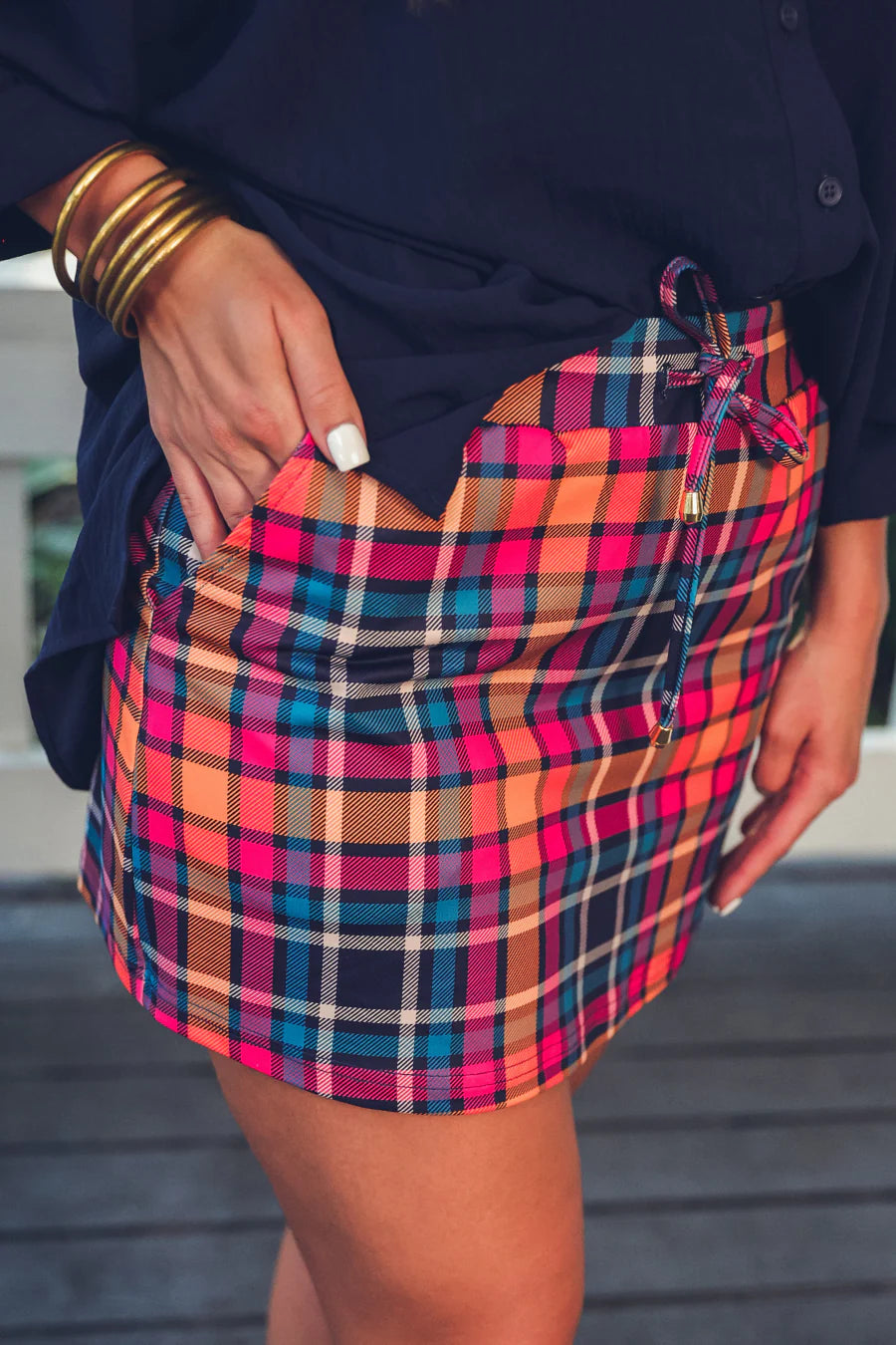 Fall Plaid Skort