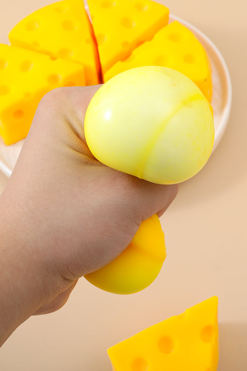 Cheese Stress Relief Squishy | Slow Rise Cheese Slice Fidget Toy
