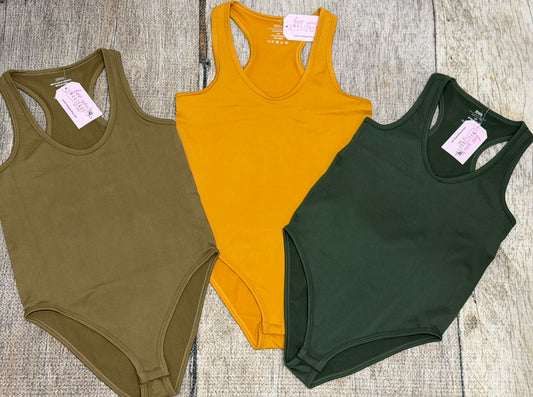 Seamless Ribbed Bodysuit - Neutral Core Collection