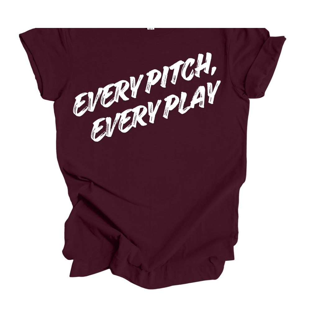 9U Pike County Chargers Softball Shirt – Every Pitch Every Play Graphic