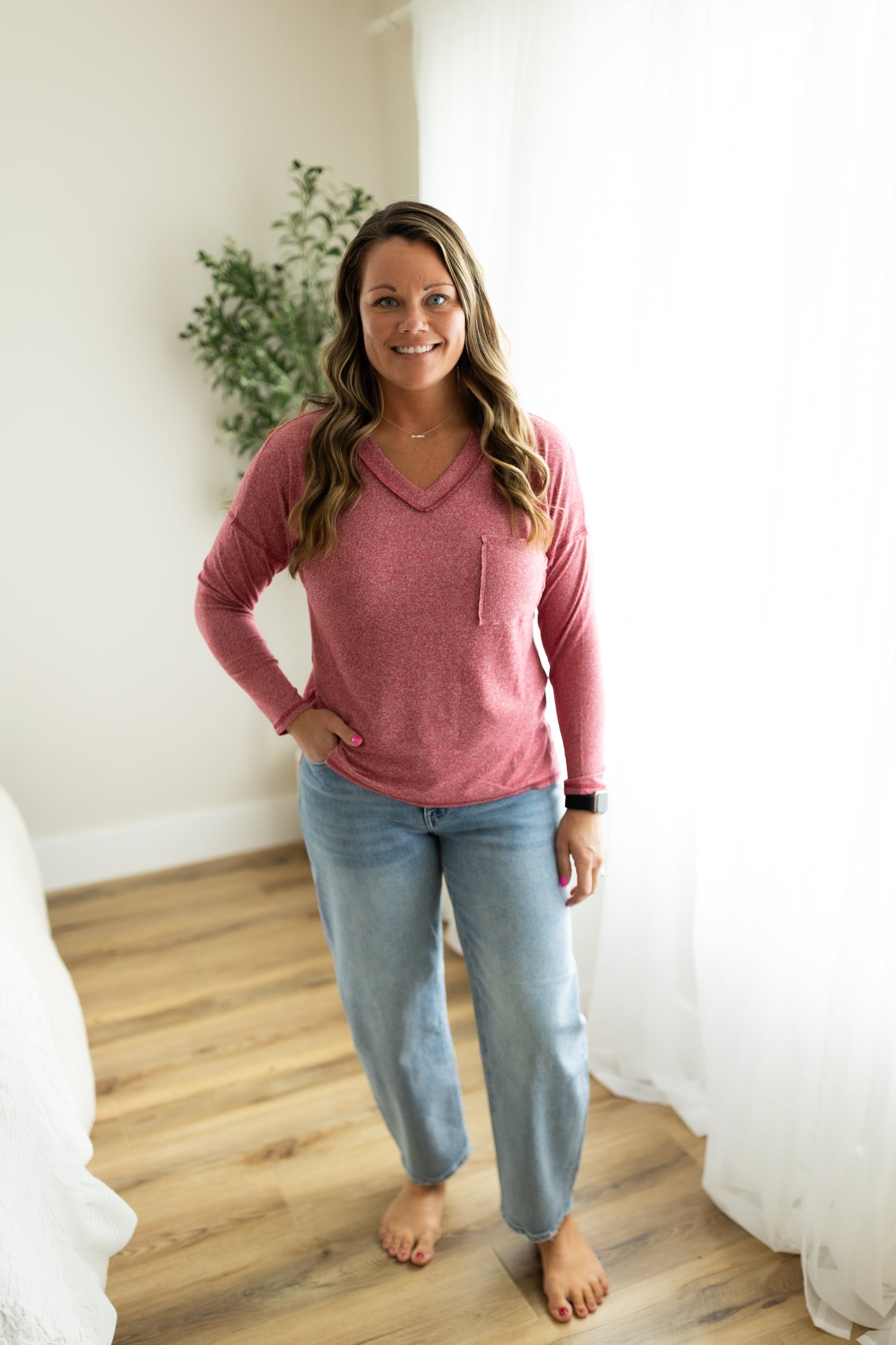 Vervet High Rise Barrel Leg Jeans