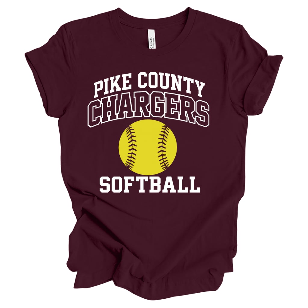 10U Pike County Chargers Softball Shirt – All Gas No Brakes Graphic