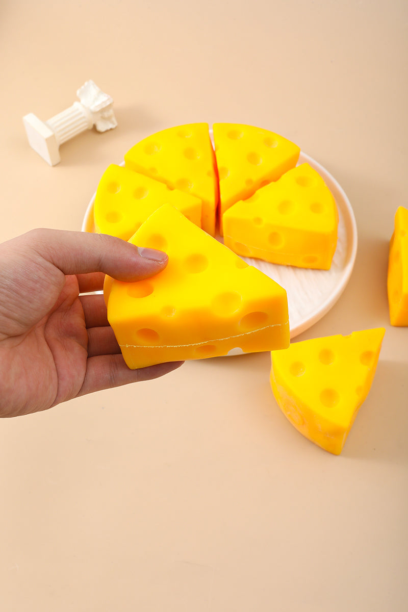 Cheese Stress Relief Squishy | Slow Rise Cheese Slice Fidget Toy