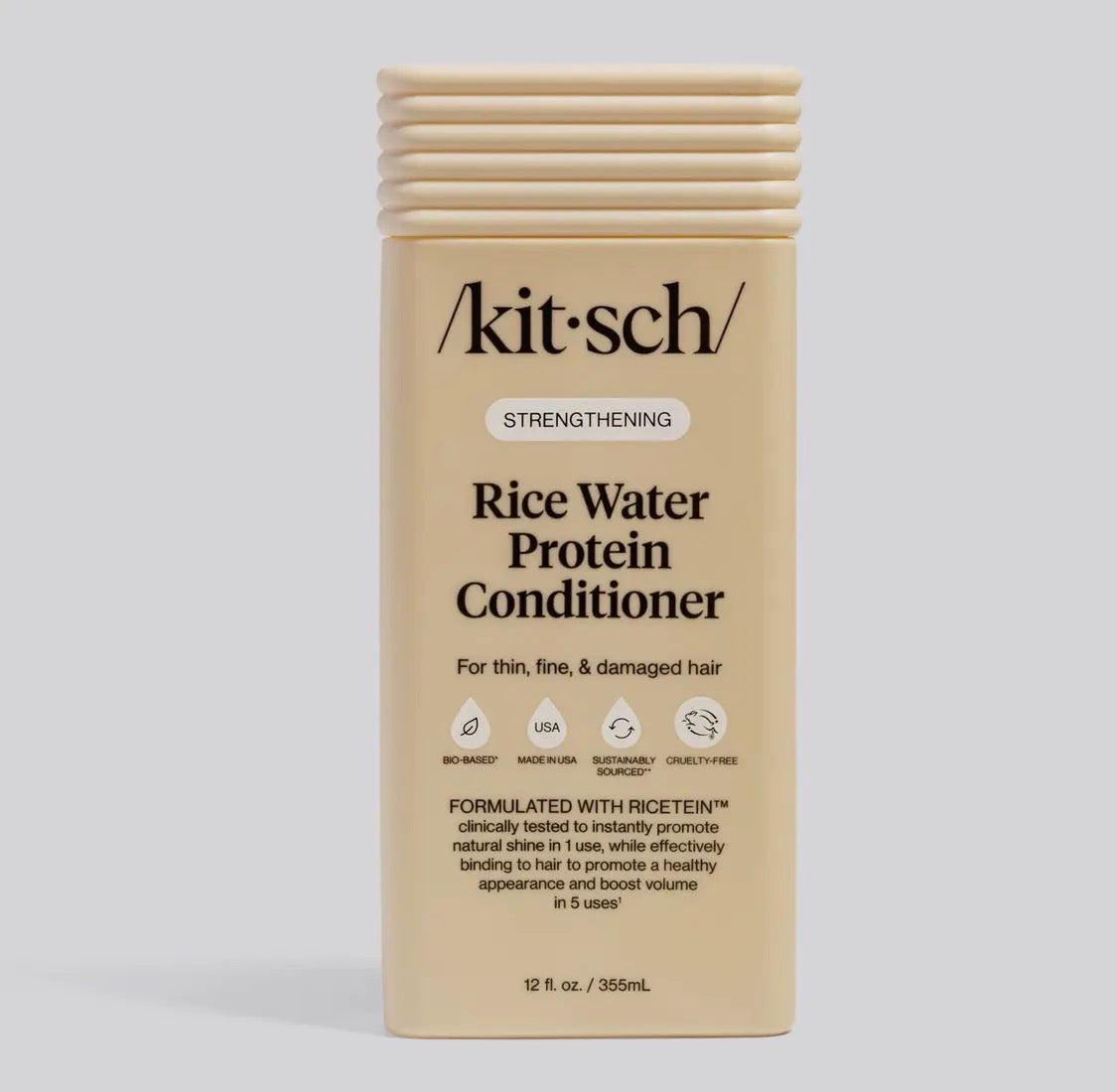Rice Water Protein Conditioner – Bio-Based, Sustainably Sourced, Cruelty-Free | Made in USA