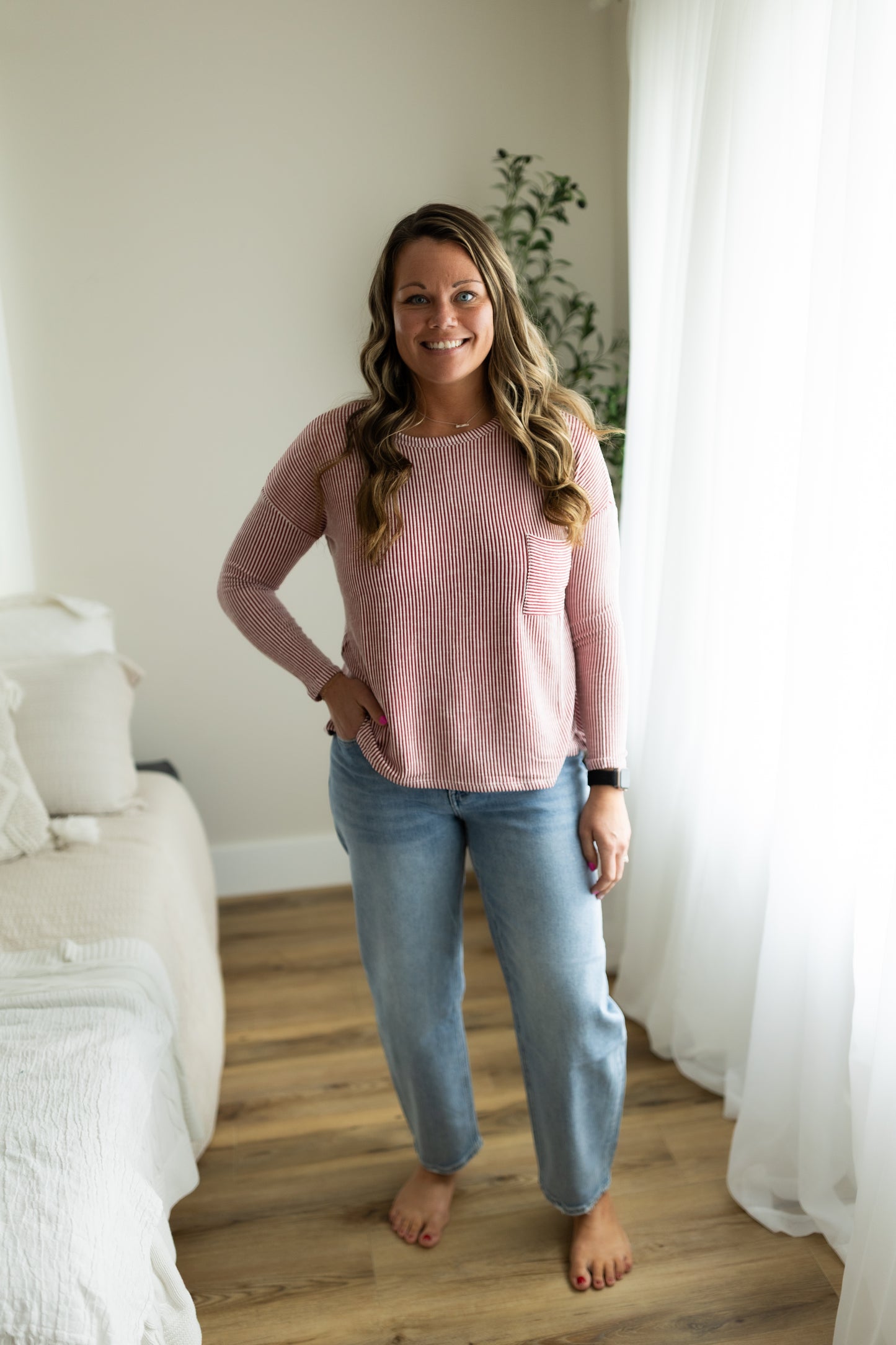 Vervet High Rise Barrel Leg Jeans