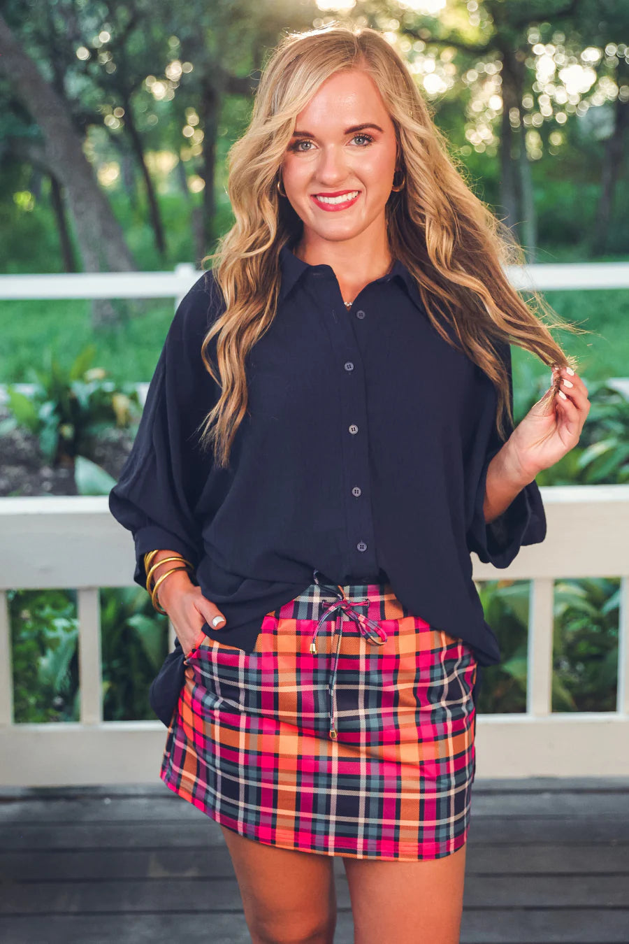 Fall Plaid Skort