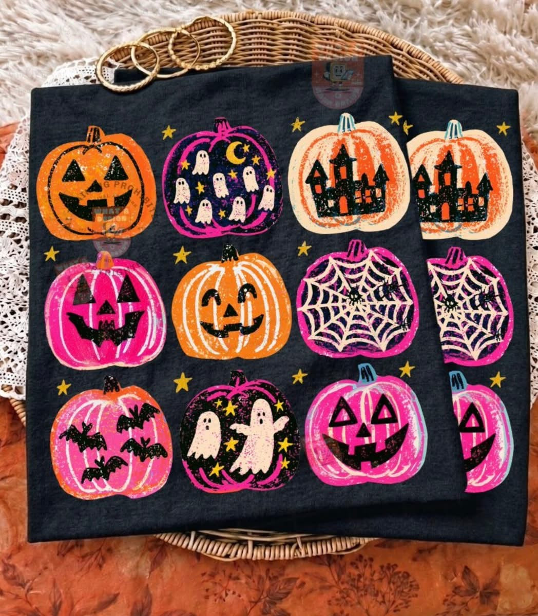 Retro Pumpkin Patch Halloween Graphic mockup