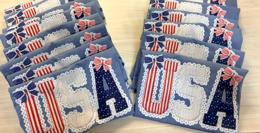 USA Patchwork Comfort Colors Graphic Tee