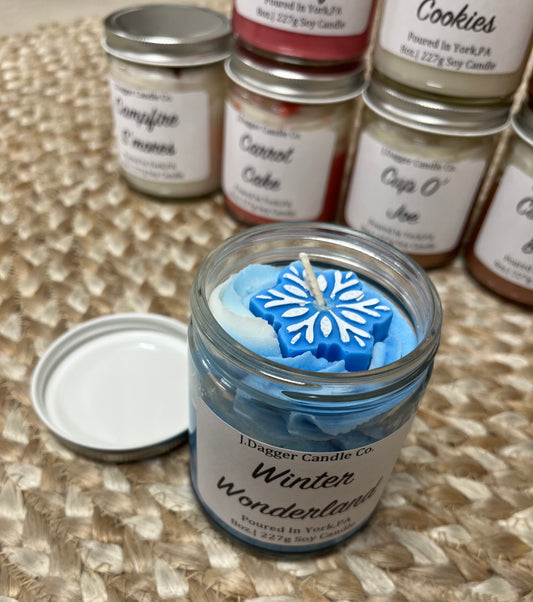 Mini Winter Wonderland Dessert Soy Candle, 8oz.