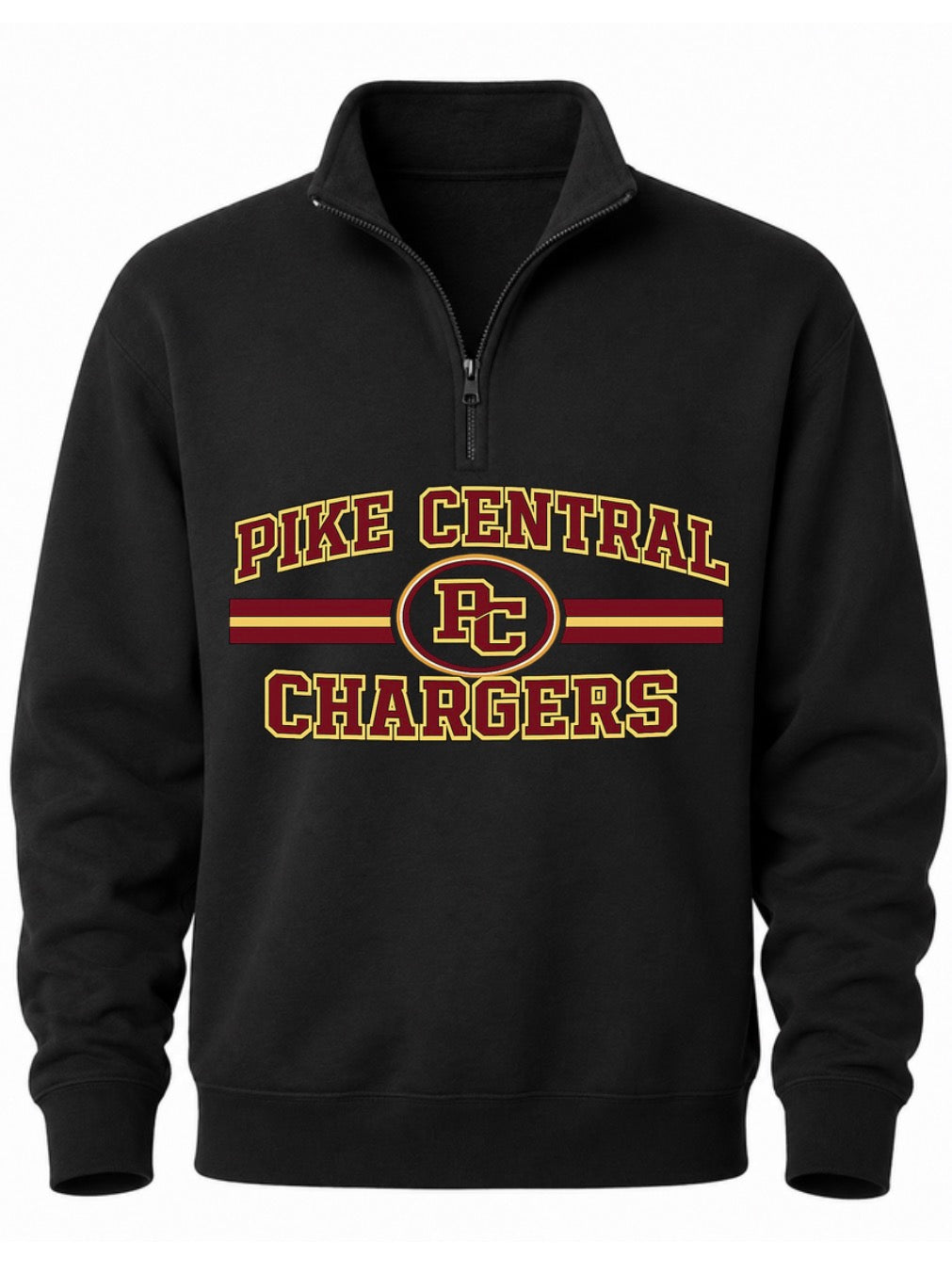 Pike Central Chargers Quarter Zip Sweatshirt | PC School Spirit Pullover