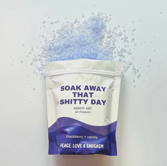 Soak Away That Sh*tty Day Epsom Salt Soak – Blackberry + Vanilla