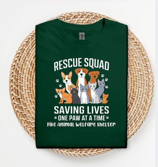 PAWS Rescue Squad Fundraiser T-Shirt & Crewneck