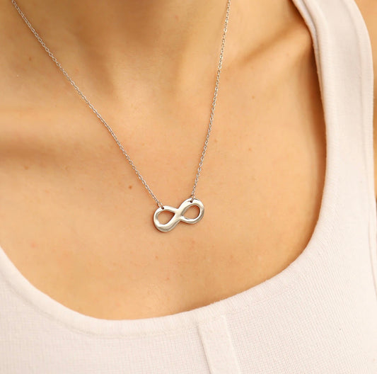 Infinity Pendant Stainless Steel Necklace