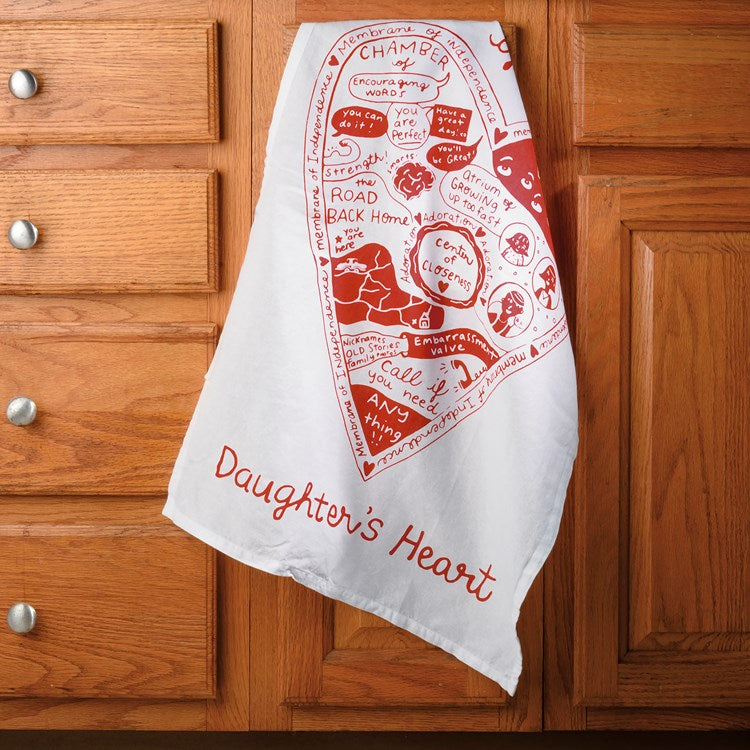 Anatomy Of A Daughter's Heart Kitchen Towel