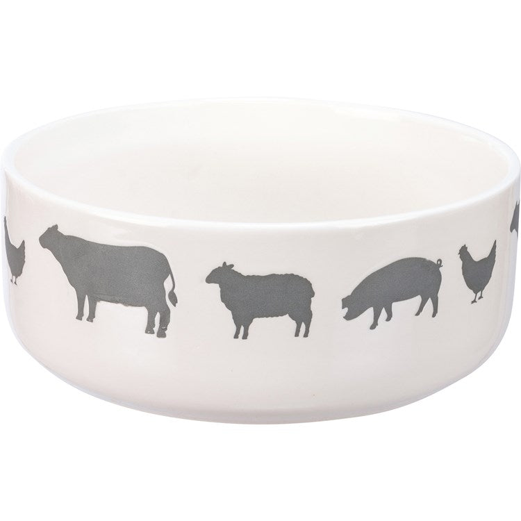 Farm Animals Bowl Set