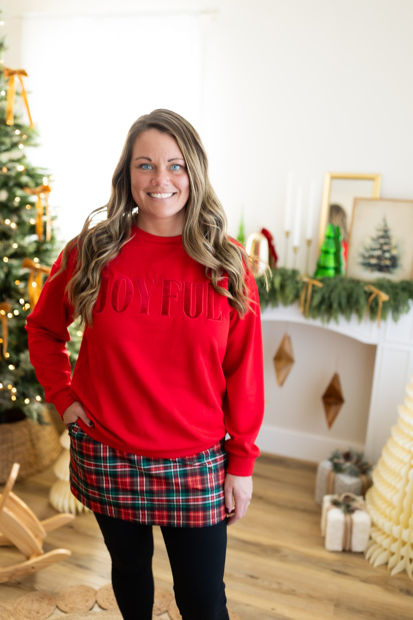 Cranberry Cheer Skort