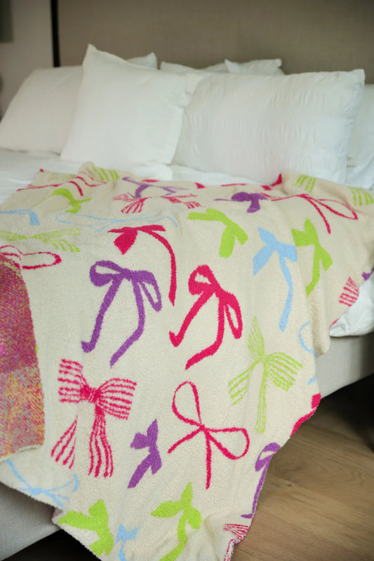 Daylight Bow Cozy Throw Blanket