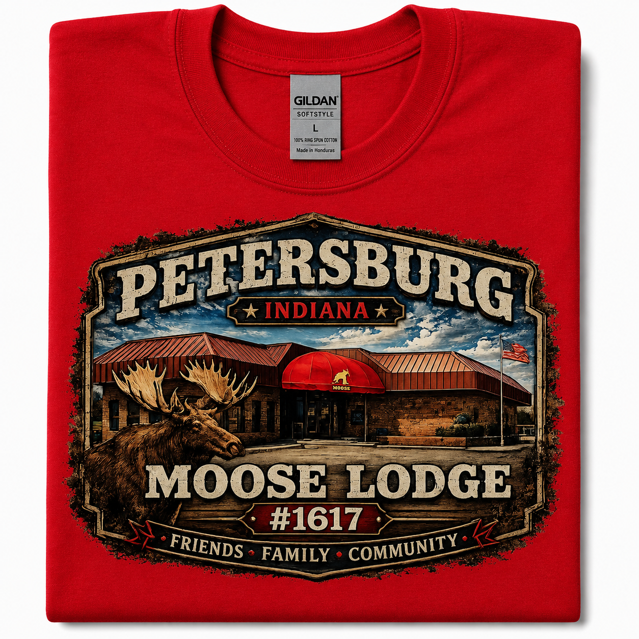 Petersburg Moose Lodge #1617 Graphic T-Shirt | Friends Family Community Tee (Copy)