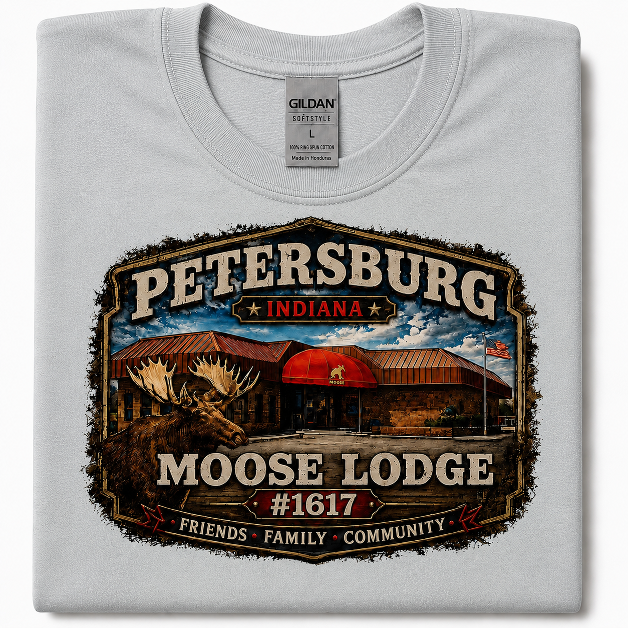 Petersburg Moose Lodge #1617 Graphic T-Shirt | Friends Family Community Tee (Copy)