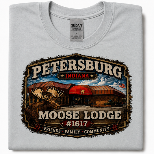 Petersburg Moose Lodge #1617 Graphic T-Shirt | Friends Family Community Tee