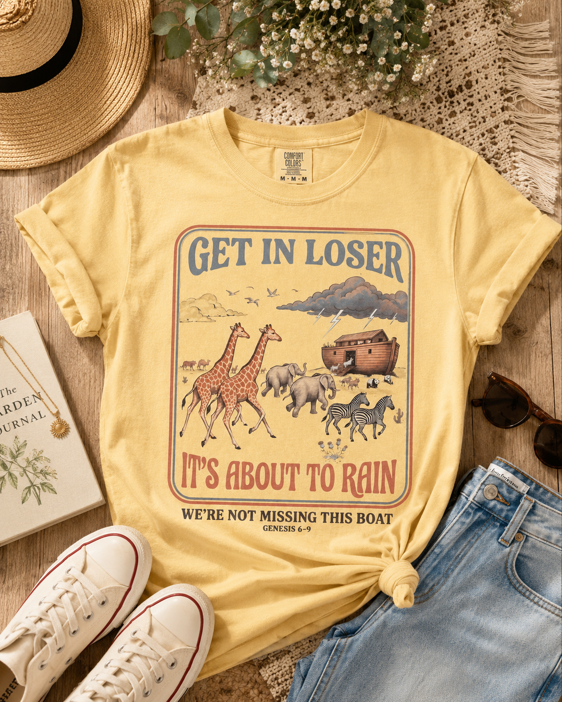 Get In Loser It’s About To Rain Comfort Colors Graphic Tee