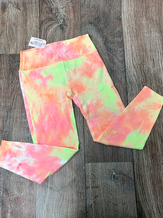 Plus Athletic Tie Dye High Wasted Leggings