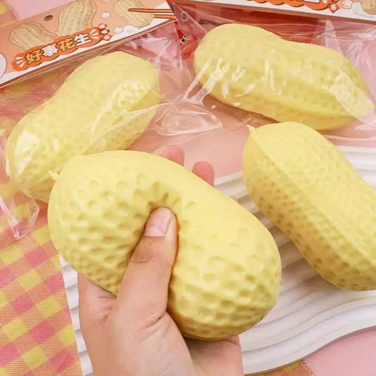Stretchy Peanut Squishy Toy | Soft Sensory Fidget Stress Relief Toy
