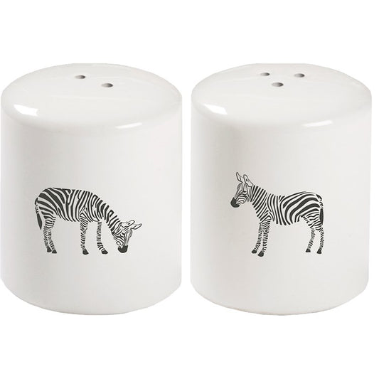 Zebra Salt and Pepper Shakers