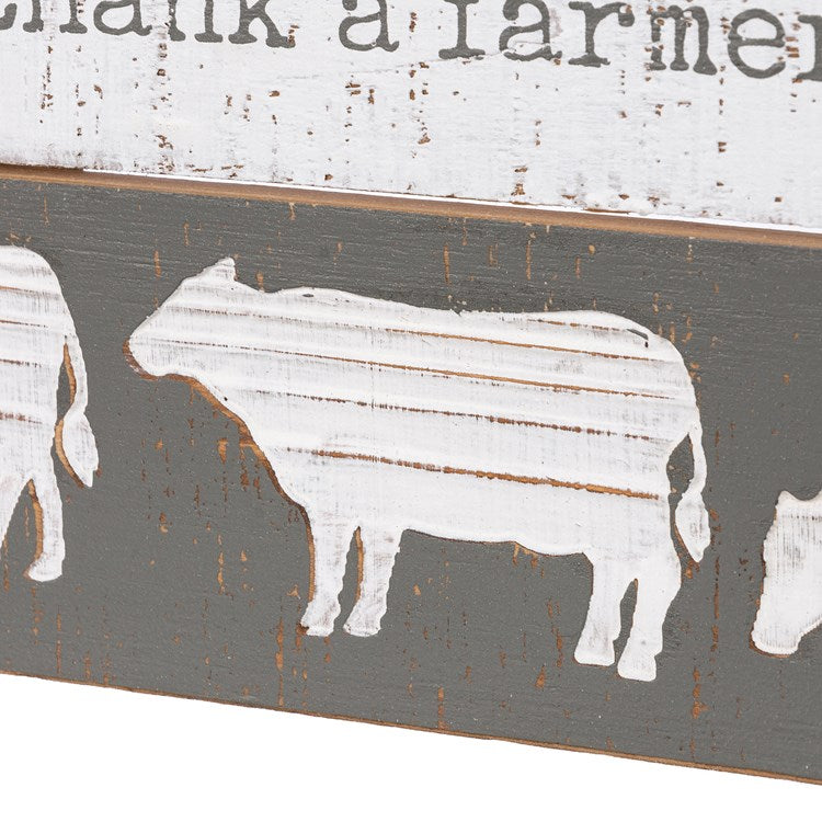 If You Ate Today Thank A Farmer Slat Box Sign