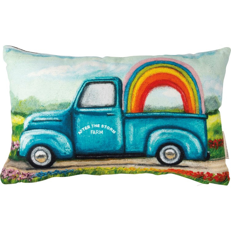 Rainbow After The Storm Farm Pillow