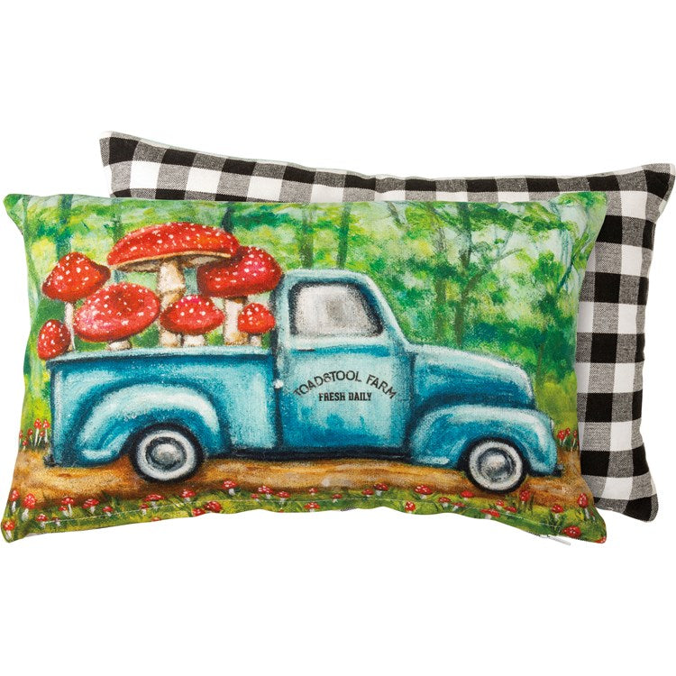 Mushrooms Toadstool Farm Pillow