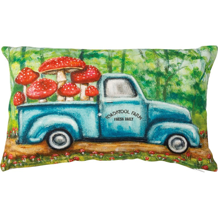 Mushrooms Toadstool Farm Pillow