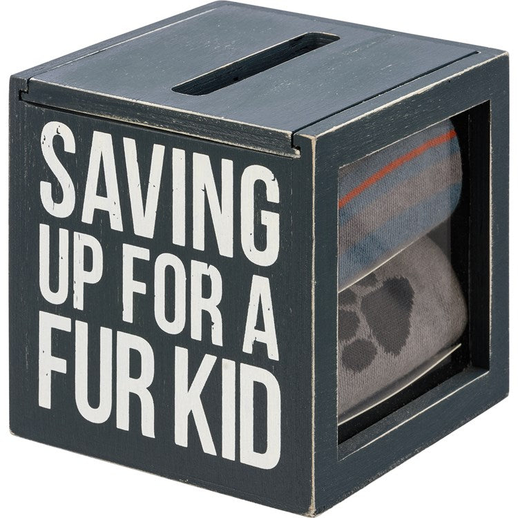 Saving Up For A Fur Kid Bank And Socks Set