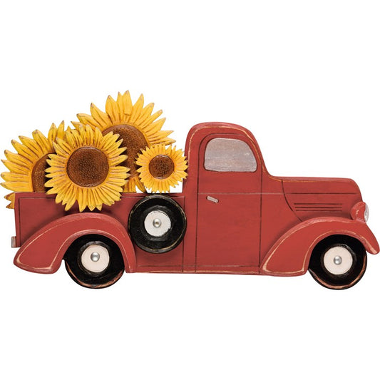 Wall Decor Sunflower Truck