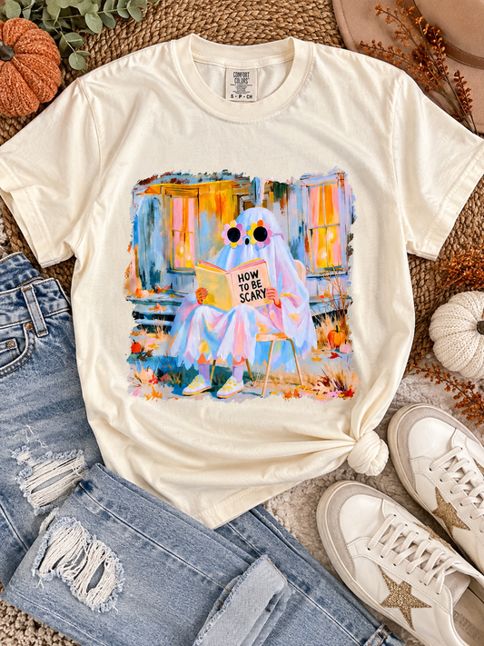 How to Be Scary Ghost Tee - Ivory
