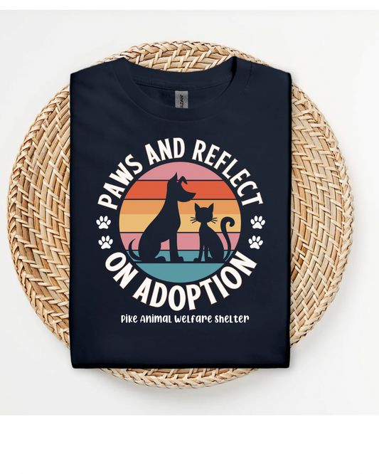 PAWS Paws and Reflect on Adoption Fundraiser T-Shirt & Crewneck