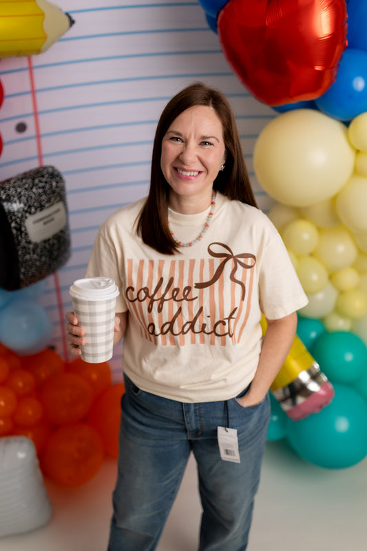Coffee Addict Comfort Colors Graphic Tee