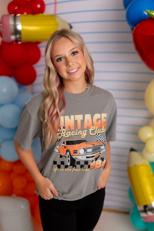 Vintage Racing Club Comfort Colors Graphic Tee