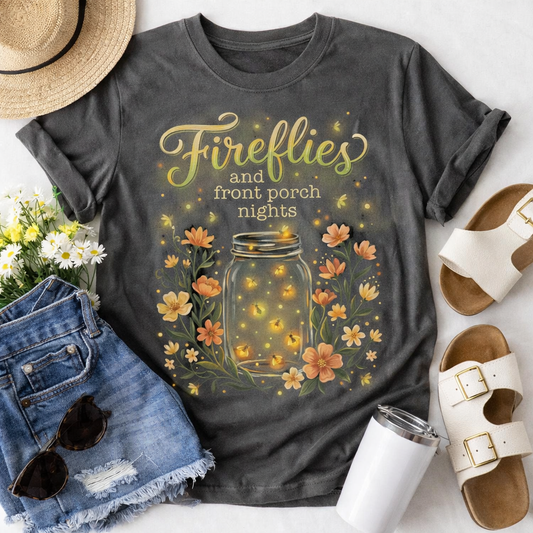 Fireflies and Front Porch Nights Graphic T Shirt