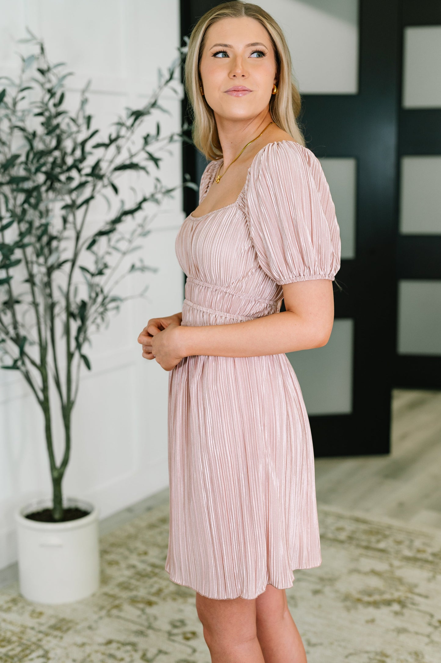 It's For the Aesthetic Balloon Sleeve Dress