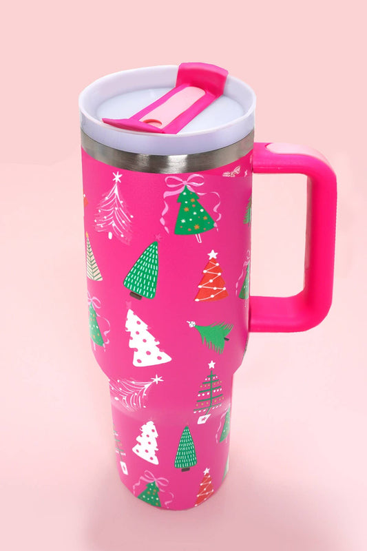 40 oz Christmas Tumblers – Insulated Stainless Steel Cup (Two Holiday Styles)