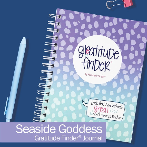Gratitude Finder® Journal – Weekly Non-Dated Planner with Stickers & Reflection Tabs