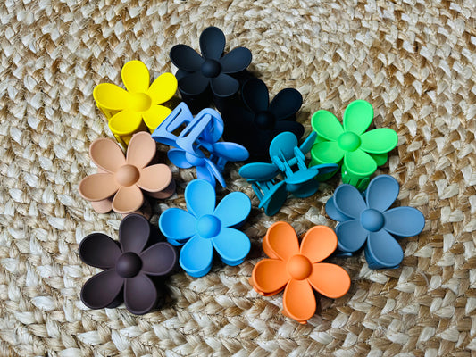 Large Flower Clips