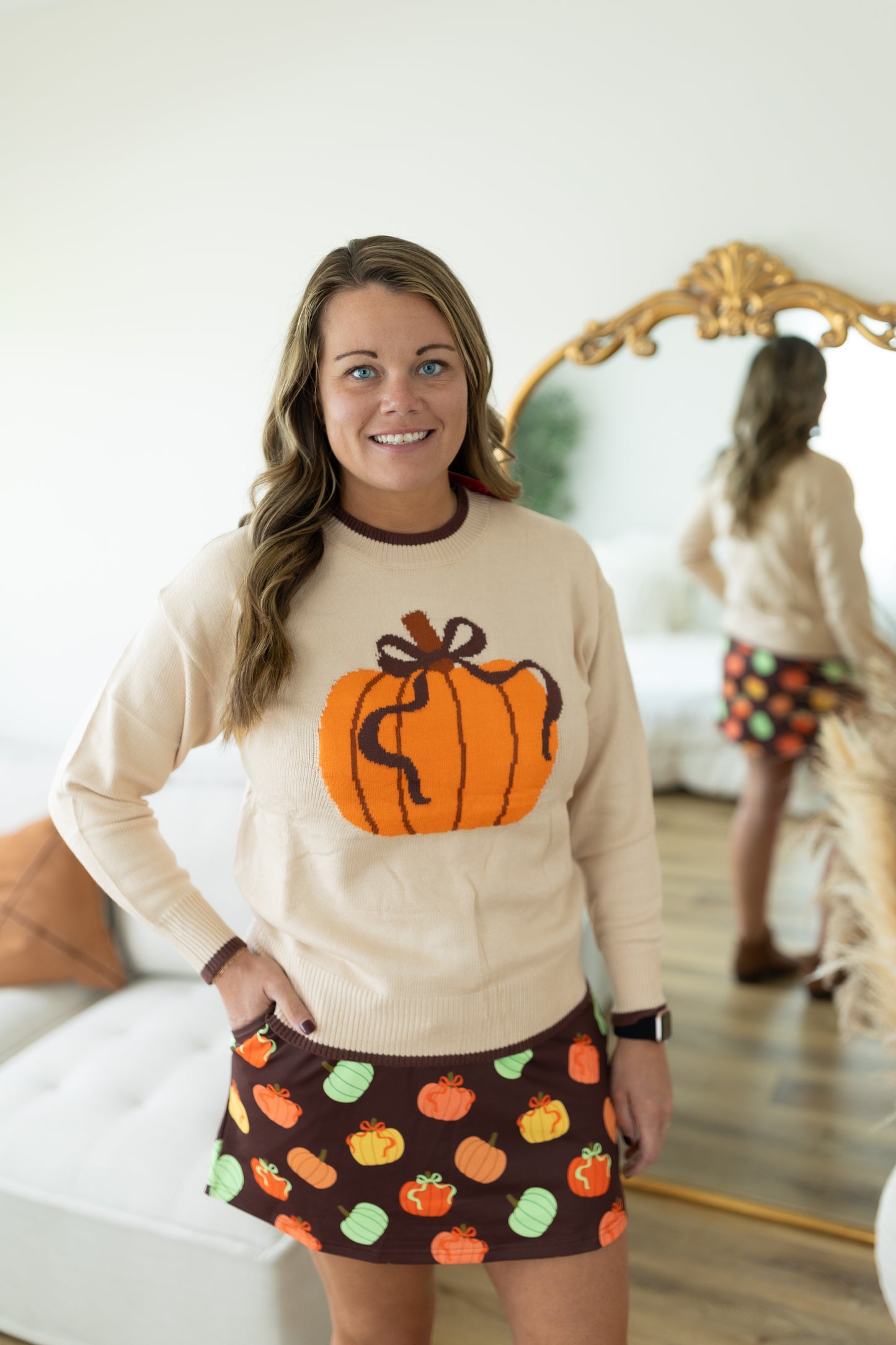 Harvest Hues Pumpkin Sweater